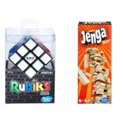 Kit Jogos de Raciocínio - Rubik's Cubo Mágico e Jenga - Hasbro