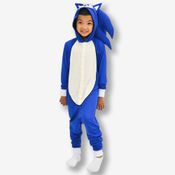 Macacão Kigurumi Verão Sonic Infantil 4 Anos - Sega