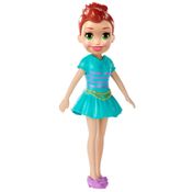 Boneca e Acessórios - Polly Pocket - Polly Happy Hour - Morena com Vestido Azul - Mattel