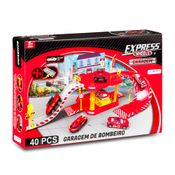 Hot Wheels Express - Garagem Bombeiro -  40 Peças - Multikids
