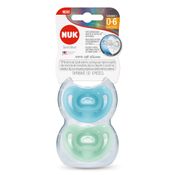 Chupetas Nuk - Sensitive Soft - Boy S1 - 100% Silicone - 2 Unidades - Sortido - Tamanho 1