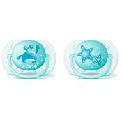 Chupeta Ultra Soft - Decorada - 0 a 6 Meses - Meninos - Philips Avent