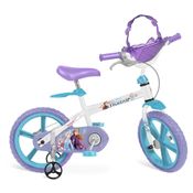 Bicicleta 14" Bandeirante Frozen Disney Branco