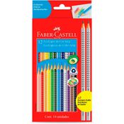 Lápis Preto - Nº 2B - Ecolápis Color Grip - 12 Unidades - Faber-Castell