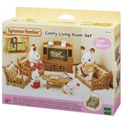 Conjunto Sala de Estar Confortável - 20 Peças - Sylvanian Families - Epoch