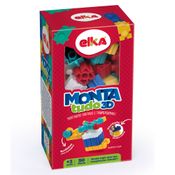 Blocos de Montar - Monta Tudo 3D - 50 Peças - Elka