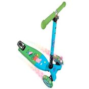 Patinete - Peppa Pig Flash - 3 Rodas com Luzes Dobrável - DTC