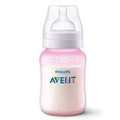 Mamadeira - Clássica Rosa - Anti Cólica - 260 ml - Philips Avent