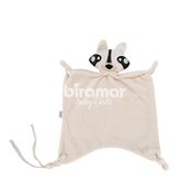 Naninha para Bebê - 30 Cm - Plush Bordada Sweet - Guaxinim Cinza - Biramar