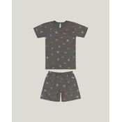 Pijama Comidinhas Meia Malha Menino Malwee Kids