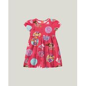 Vestido Malwee Kids Patrulha Canina Algodão Vermelho