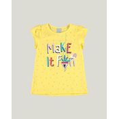 Blusa Infantil Menina Make It Fun Meia Malha Malwee Kids