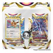 kit de Cartas Pokémon Blister Quadruplo Estrelas Radiantes 4 Pacotes + 1 Carta