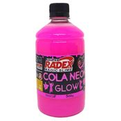Cola Glow Neon para Slime - 500g - Rosa - Radex
