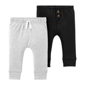 CALÇA BEBÊ MASCULINO 2PÇS CARTER´S Tamanho:24M;Cor:Preto;Gênero:Menino