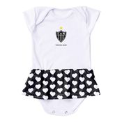 Body Vestido Atlético MG Corações Torcida Baby