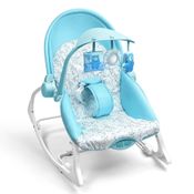 Cadeira de Descanso e Balanço com Sons - Multikids Baby - Seasons - De 0 a 18kg - Azul