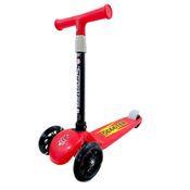 Patinete Infantil Articulado 3 Rodas Com Luz Vermelho ToyMix