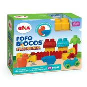 Blocos De Montar Fofo Blocos Fazendinha Com 25 Pecas Elka