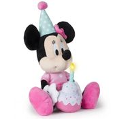 Pelúcia com Som - Disney - Minnie - Happy Birthday - Multikids