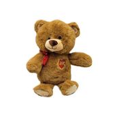 Urso de Pelucia 35cm Love Marrom Fuzzy