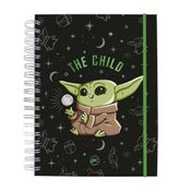 Caderno Smart Colegial com Folhas Tira e Põe Star Wars Mandalorian DAC