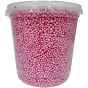 Pote de Pérolas de Isopor - 750 Ml - Rosa - Reval