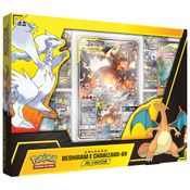 Box Pokémon - Coleção Aliados - Reshiram e Charizard-GX - Copag