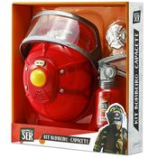 Conjunto de Acessórios - Brincando de Ser - Kit Bombeiros - Multikids