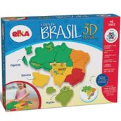 Quebra-Cabeça 3D - Mapa do Brasil - Elka