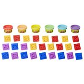 Conjunto de Massinhas - Play-Doh - Moldes de Letras -