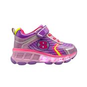 Tênis Infantil Ludique et Badin de Rodinha com LED Roxo (28 ao 34) 21078 (2t21)