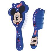 Conjunto de Higiene - Escova de Cabelo e Pente - Disney - Mickey Mouse - Lillo