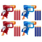 Lançadores Nerf - Nerf N-Strike - Jolt - Ice Sonic Fire - 4 Lançadores - Hasbro