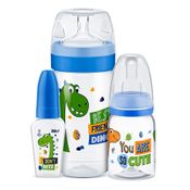 Kit 3 Mamadeiras Evolution Magia 50/120/300ml Dino - Lillo Copy