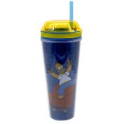 Copo com Canudo - 450 Ml - Os Simpsons - Zona Criativa