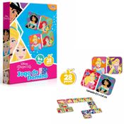 Jogo De Dominó Princesas Disney 28 Peças  Infantil Educativo