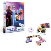 Jogo De Dominó Frozen 28 Peças  Infantil Educativo Didático