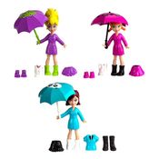 Polly Pocket - Estações da Polly - Diversão na Chuva - Mattel