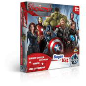 Super Kit com Quebra-Cabeça - Dominó - Jogo da Memória - Os Vingadores Era de Ultron