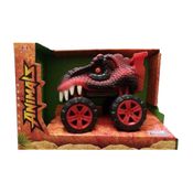 Animalz Off Road - Dinossauro - Vermelho - Usual Plastic