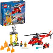 Lego City 60281 - Helicóptero de Resgate dos Bombeiros