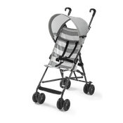 Carrinho de Passeio - Guarda Chuva - Navy - Branco e Cinza - Multikids
