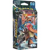 Pokemon Cartas Starter Deck - Sol e Lua 8 - Trovões Perdidos - Vulcão em Chamas - Entei