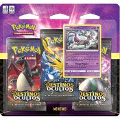 Pokemon Cartas - Destinos Ocultos - Mewtwo - Blister Triplo com 19 Cards