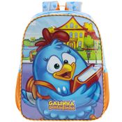 Mochila Infantil - 30x40 Cm - Nº 16 - Galinha Pintadinha - Hora de Aprender - Xeryus