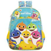 Mochila Infantil - 30x40 Cm - Nº 16 - Baby Shark - Shark Family - Xeryus