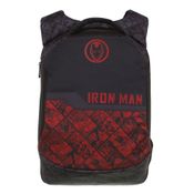 Mochila Escolar - 40Cm - Disney - Marvel - Homem de Ferro - Vermelho e Preto - DMW