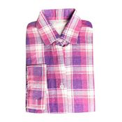 Camisa Xadrez Infantil Menina Festa Junina Flanelada Lilás TAM - 8