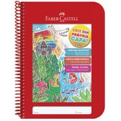 Caderno Espiral Capa Dura - Caderno Criativo - Vermelho - Faber-Castell
